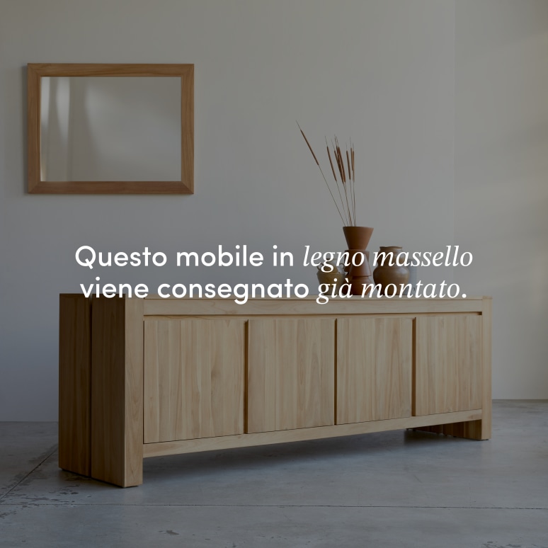 Eden - Buffet in teak massello 210 cm