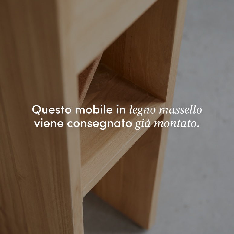 Eden - Comodino in teak massello