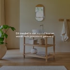 Achille - Wastafelmeubel van massief teak 95 cm