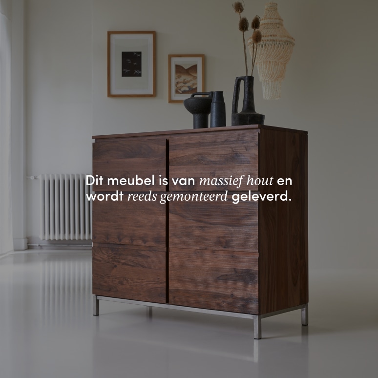 Nova - Dressoir van massief palissander 100 cm