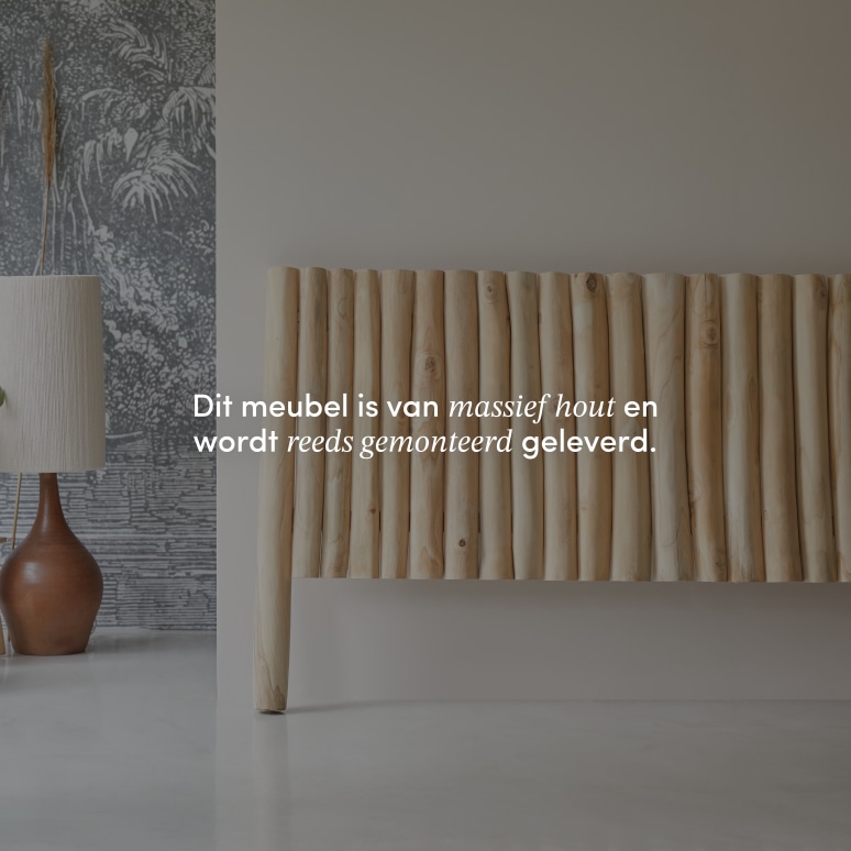 River - Hoofdbord van massief teakhout 180 cm