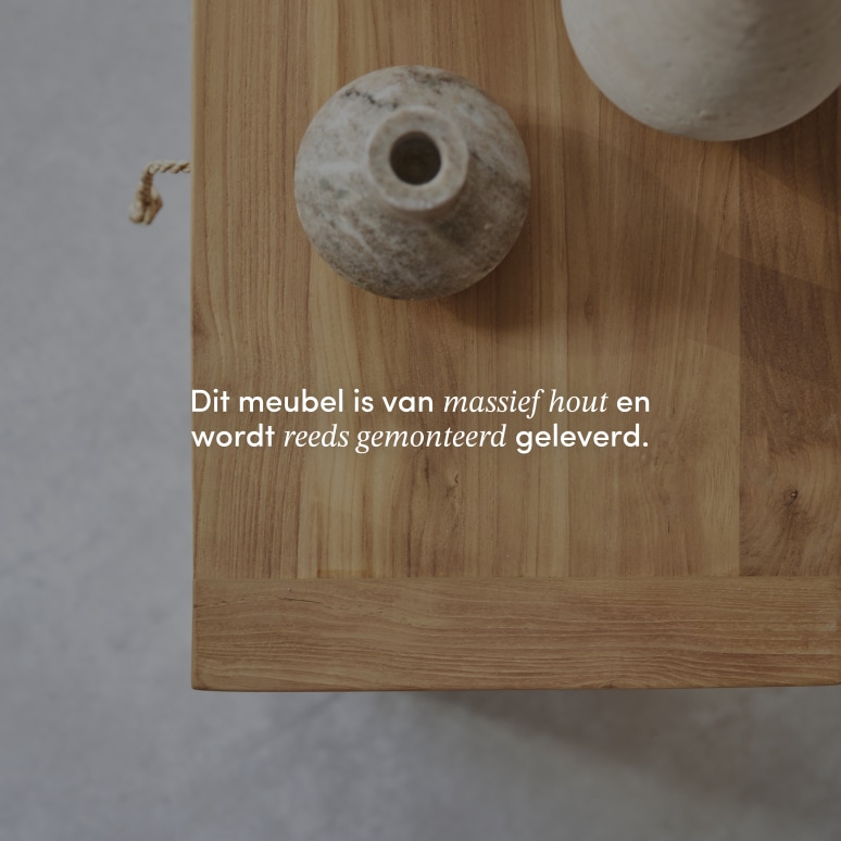 Minimalys - Nachtkastje van massief teakhout