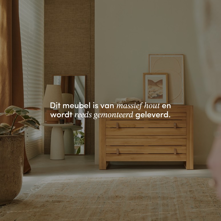Minimalys - Kindercommode van massief teakhout