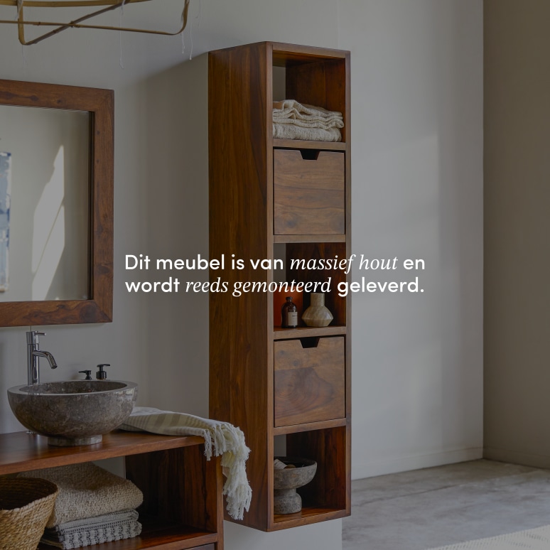 Kwarto - Massief palissander kolomkast