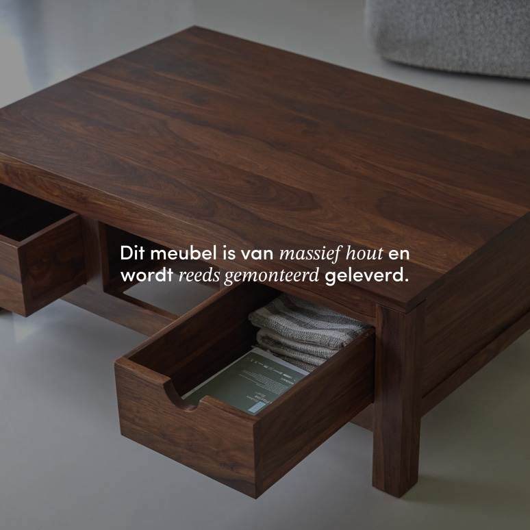 Oliver - Massief palissander salontafel