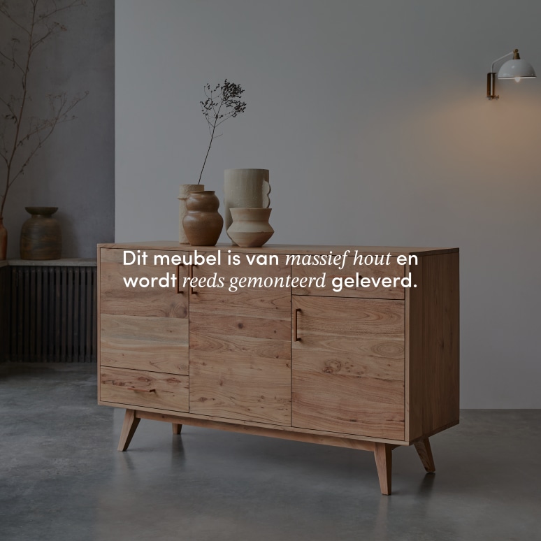 Oslo - Buffet van massief acaciahout 150 cm