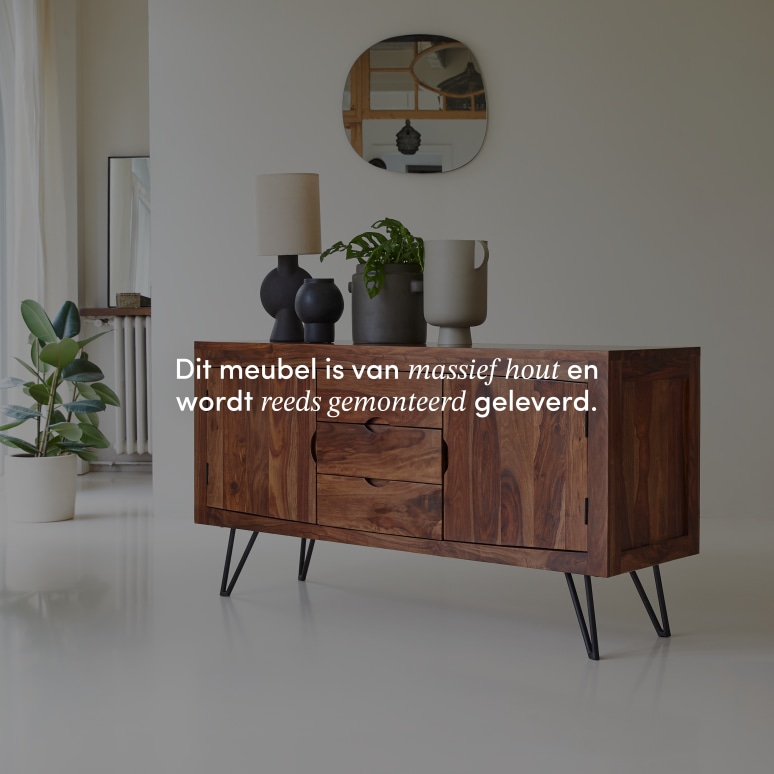 Bonnie - Massief palissander buffet 150 cm