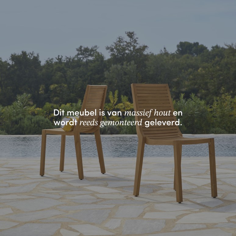 Teo - Massief teakhouten tuinstoel