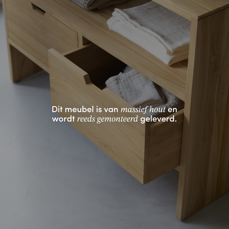 Kwarto - Massief teakhouten badmeubel 110 cm