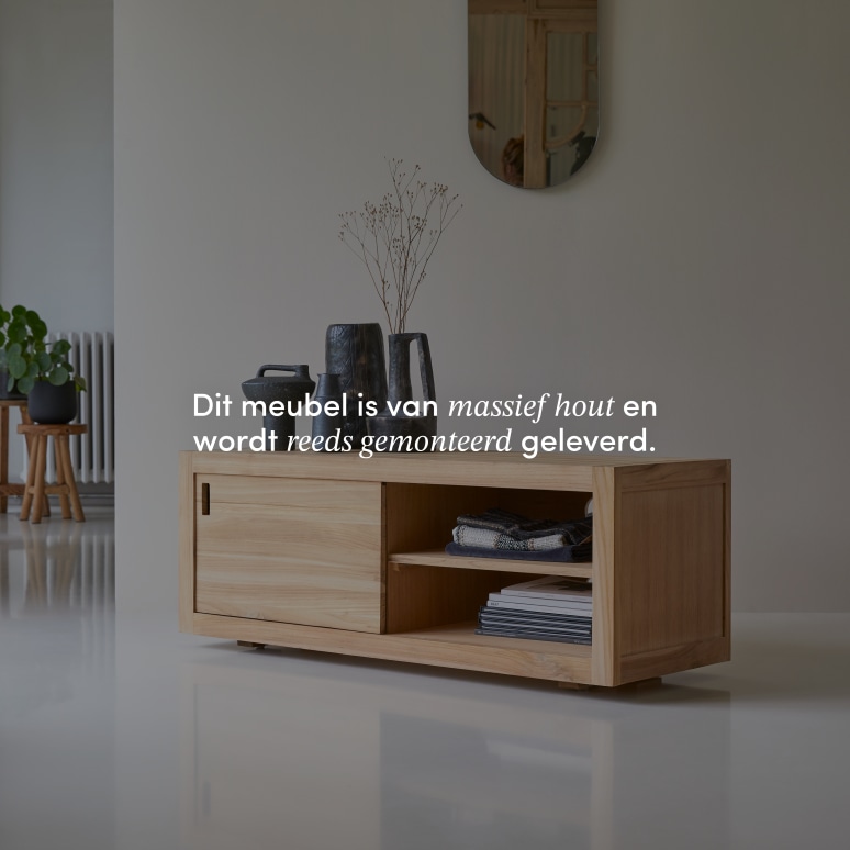 Adam - Teak tv-meubel 120 cm