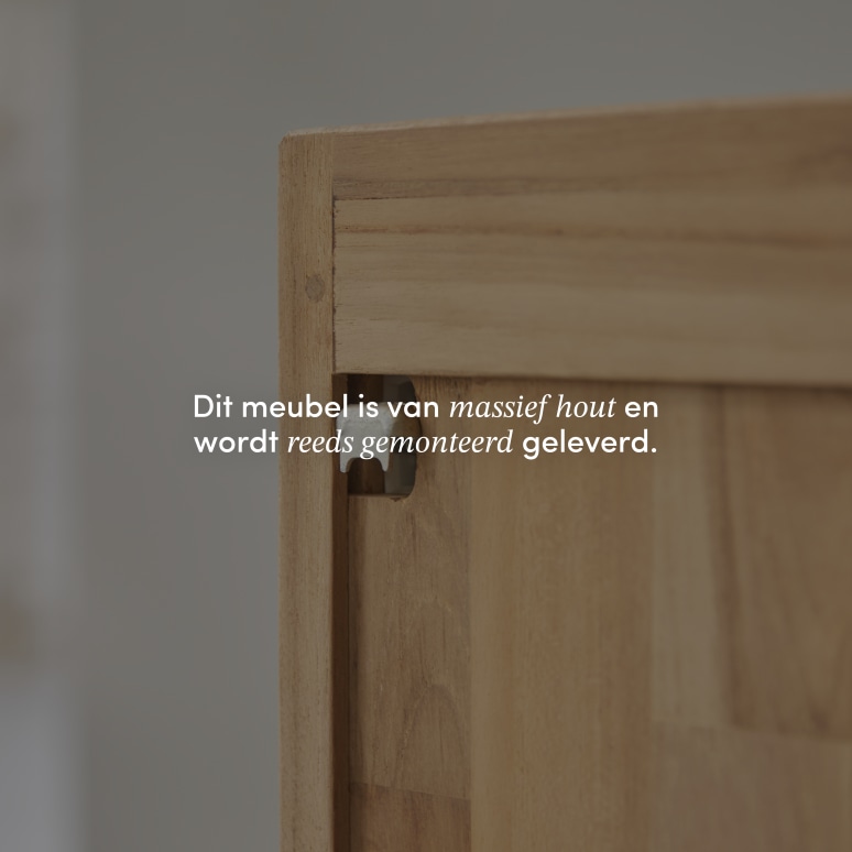 Soho - Massief teakhouten wandmeubel