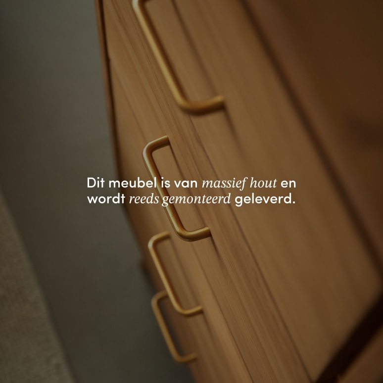 Kort - Ladekast van massief teakhout