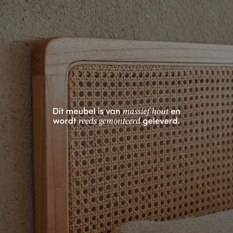 Adèle - Hoofdbord van gevlochten rotan 160 cm