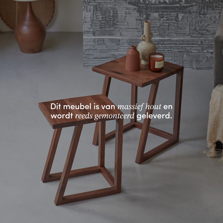 Gaspard - Massieve palissander banktafels