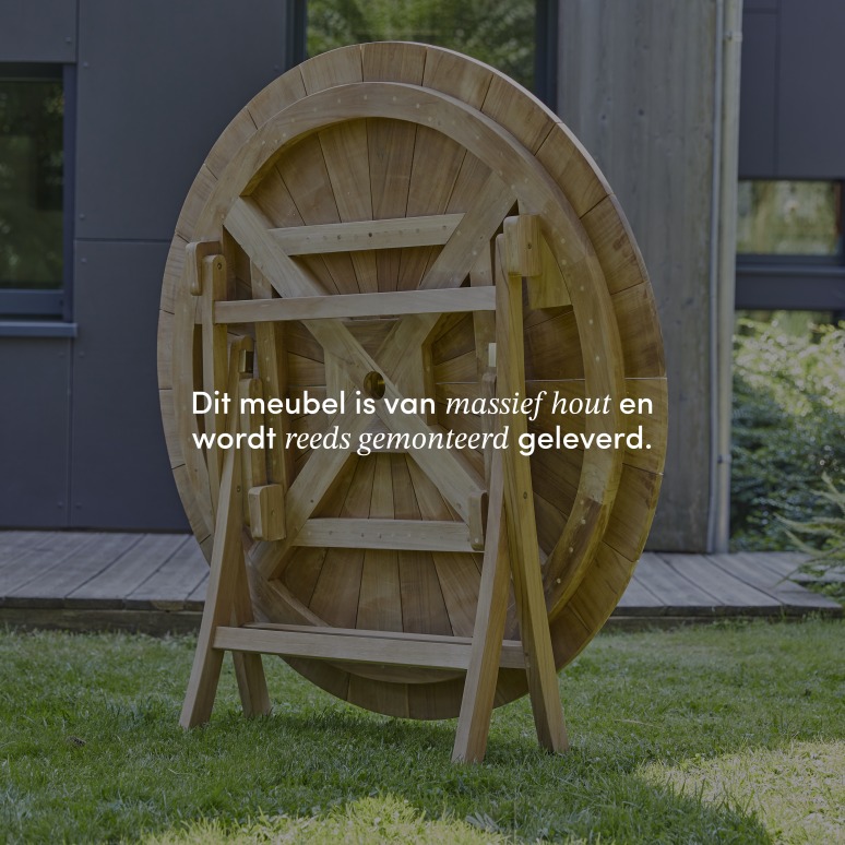 Andria - Massief teakhouten tuinset 2 leunstoelen