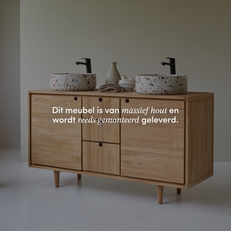 Jonàk - Massief teakhouten badmeubel 145 cm