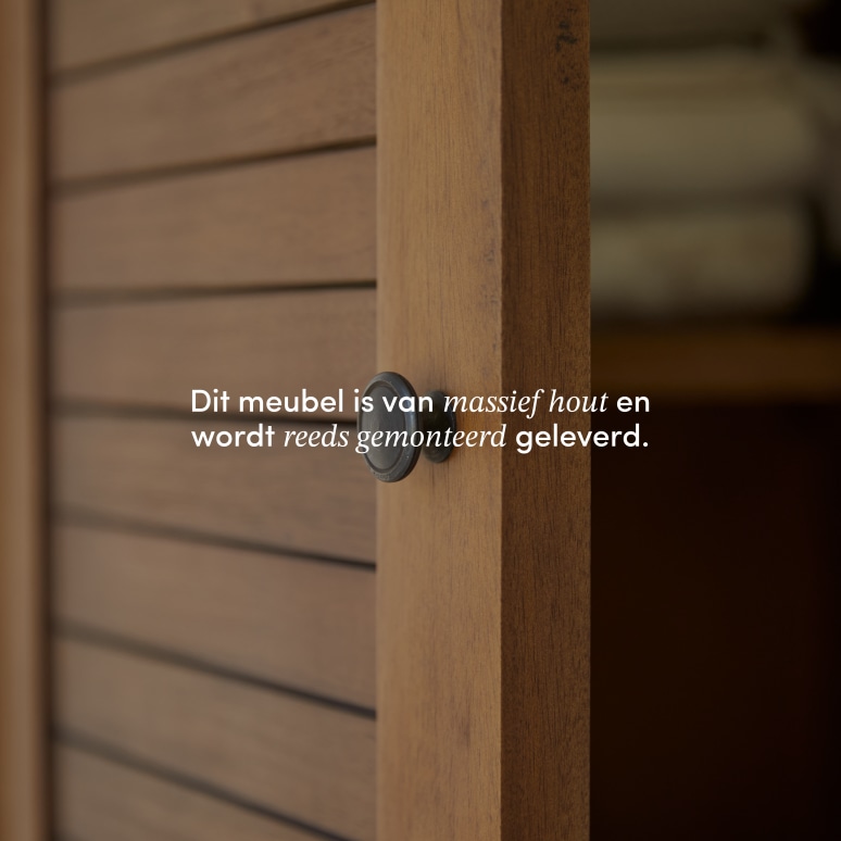 Loggia - Kolomkast van massief acaciahout