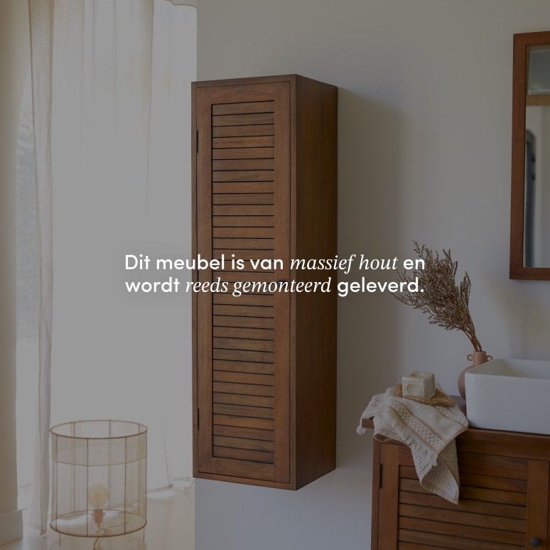 Loggia - Kolomkast van massief acaciahout