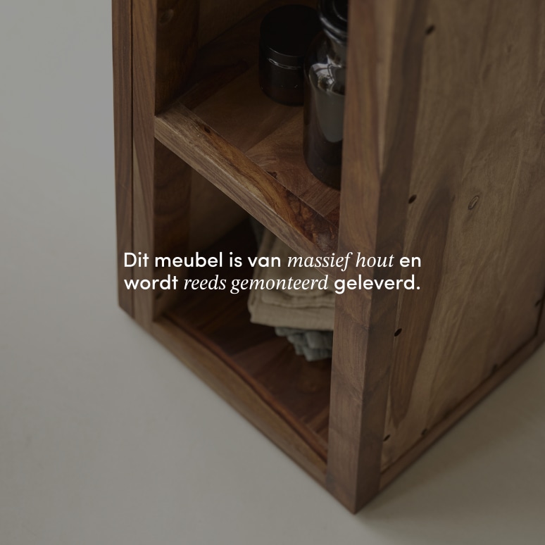 Twig - Schuine kolomkast van massief palissander