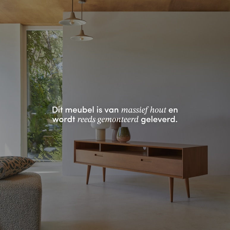 Magda 50's - Mahoniehouten tv-meubel 180 cm