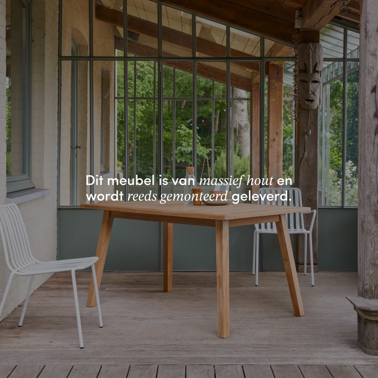 Pamoa - Massief teakhouten tuintafel voor 4/6 personen