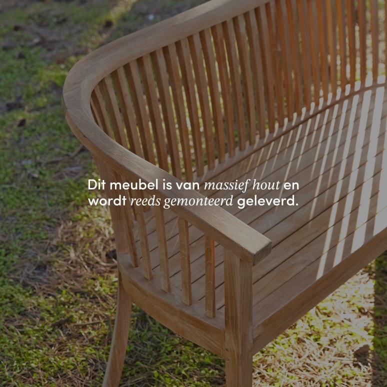 Ernest - Massief teakhouten tuinbank