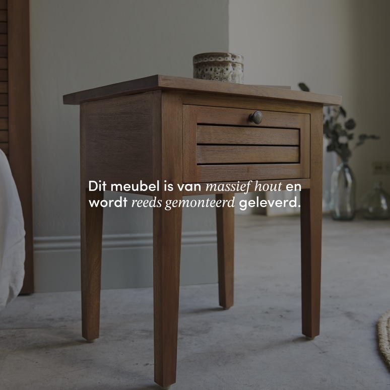 Loggia - Massief acaciahout nachtkastje