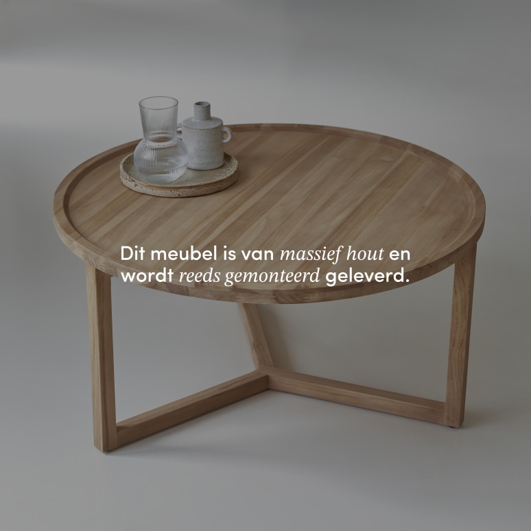 Ana - Massief teakhouten salontafel