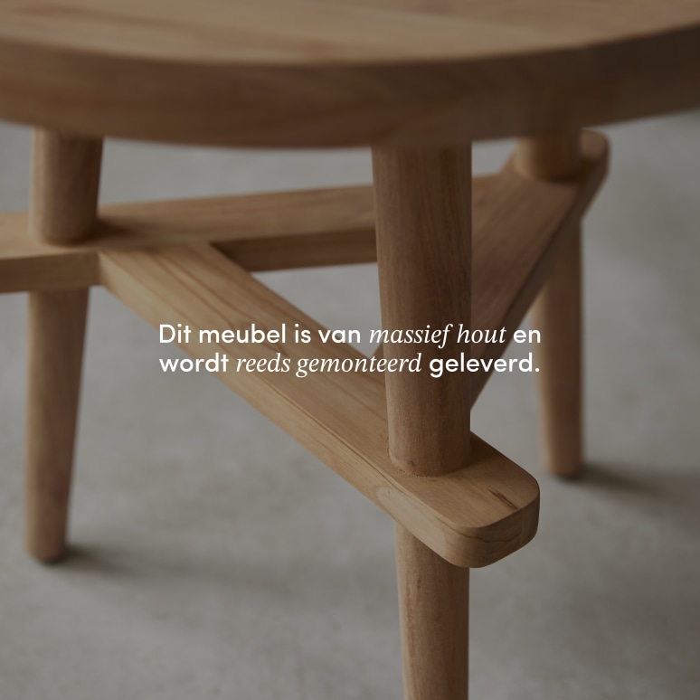 Paola - Massief teakhouten banktafel