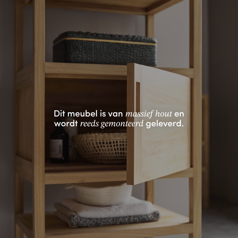 Arty - Kolomkast van massief teakhout