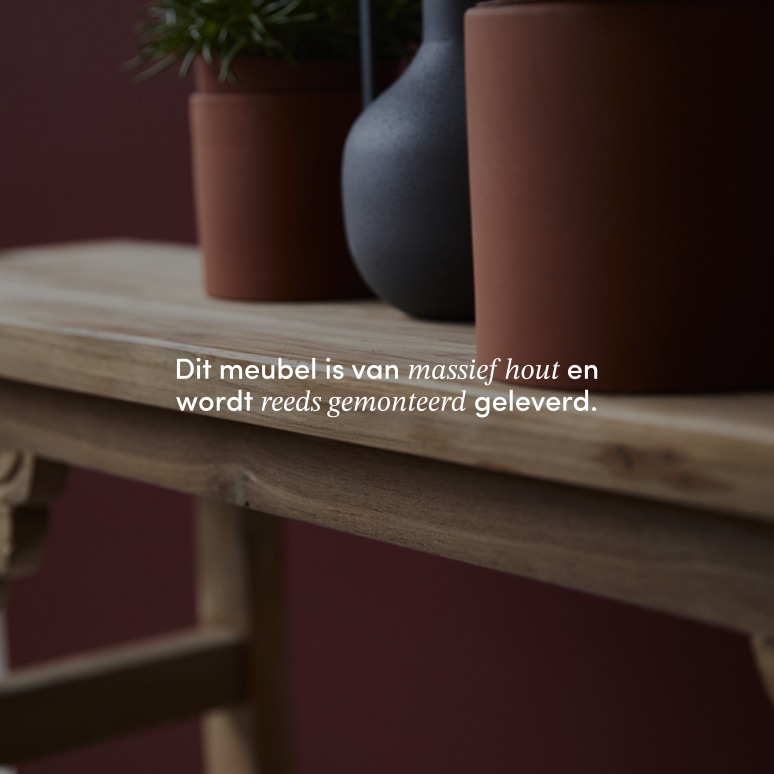 Adonis - Bank van gerecycled massief teakhout