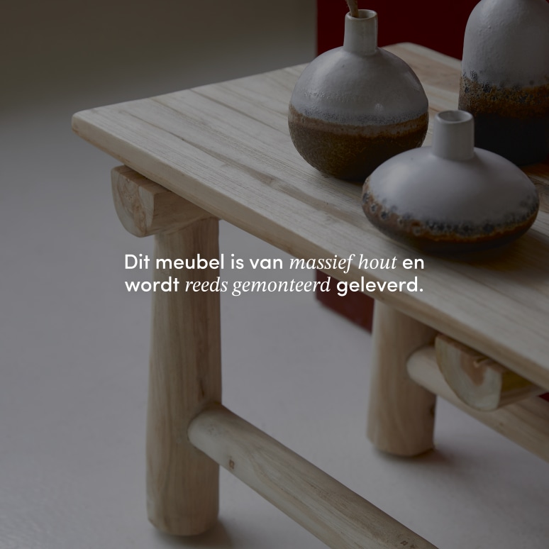 Kilim - Massief teakhouten decoratief bankje