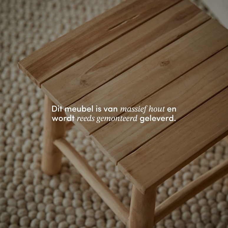 Kilim - Massief teakhouten banktafel