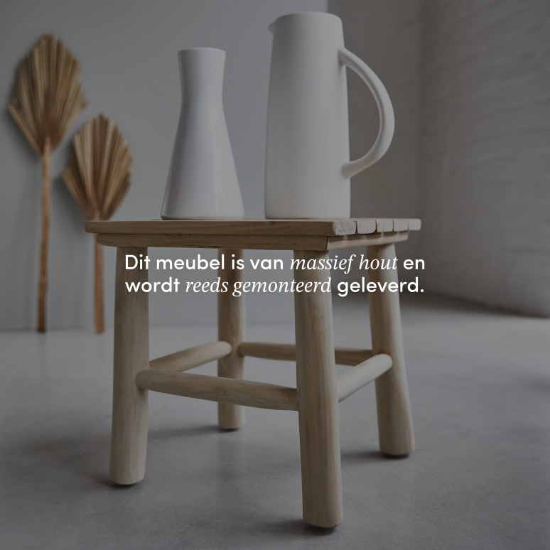 Kilim - Massief teakhouten nachtkastje