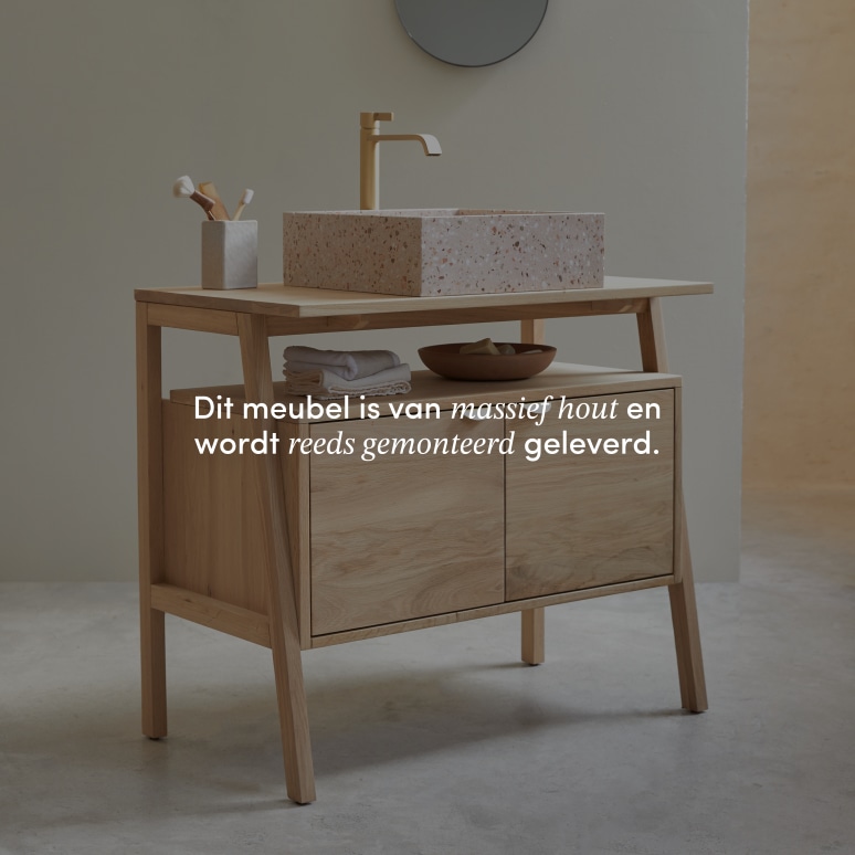 Pola - Massief eiken badmeubel 90 cm