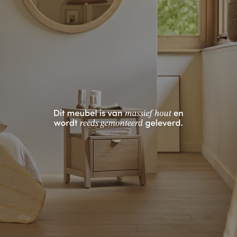 Pola - Massief eiken nachtkastje