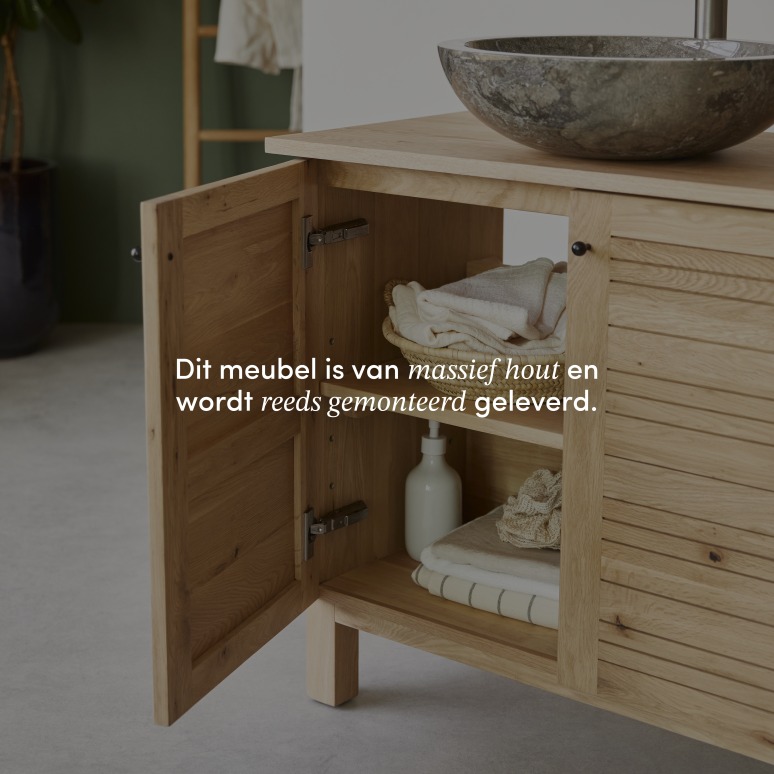 Soho - Massief eikenhouten badmeubel 85 cm