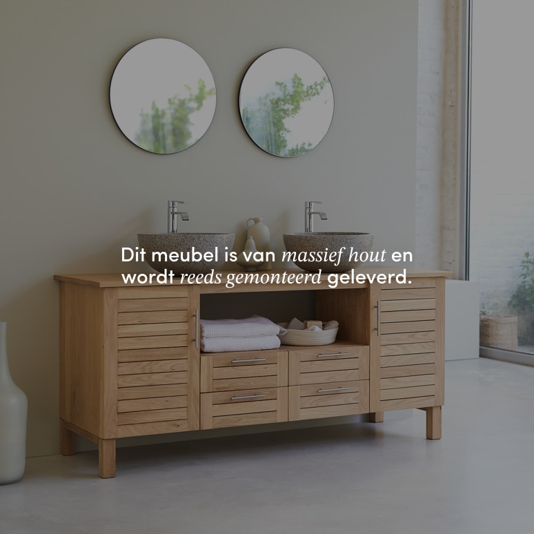 Soho - Massief eikenhouten badmeubel 165 cm