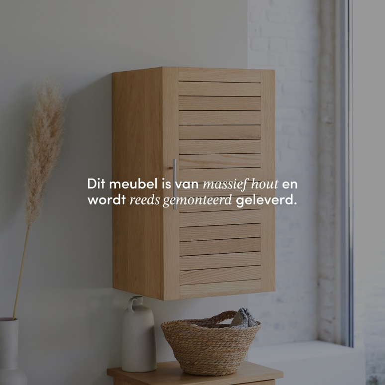 Soho - Massief eikenhouten wandmeubel