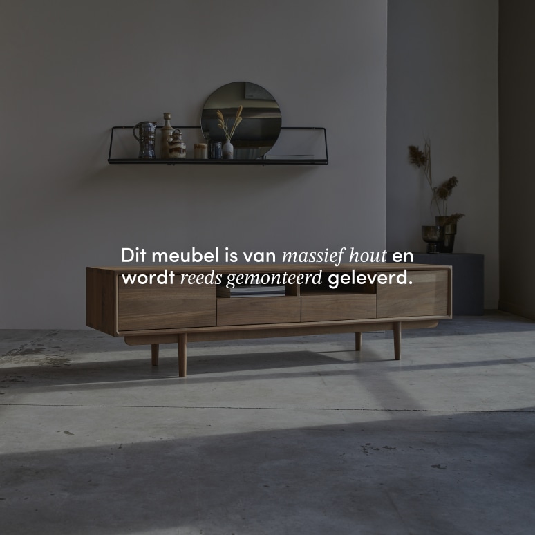 Ellie - Tv-meubel van massief notenhout 180 cm
