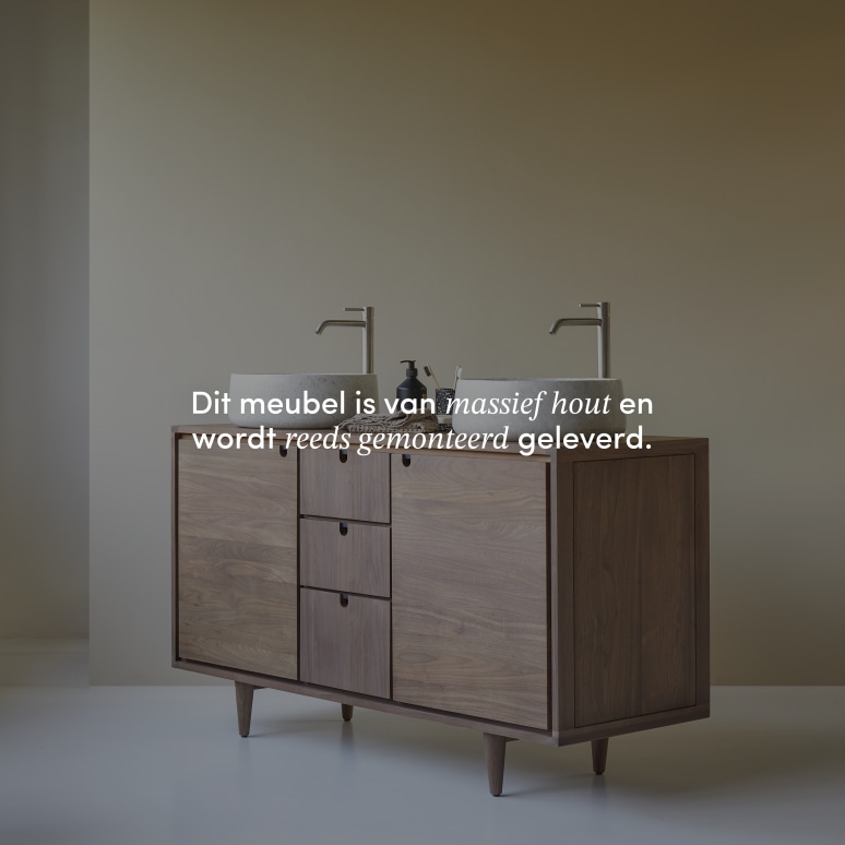 Jonàk - Massief notenhouten badmeubel 145 cm