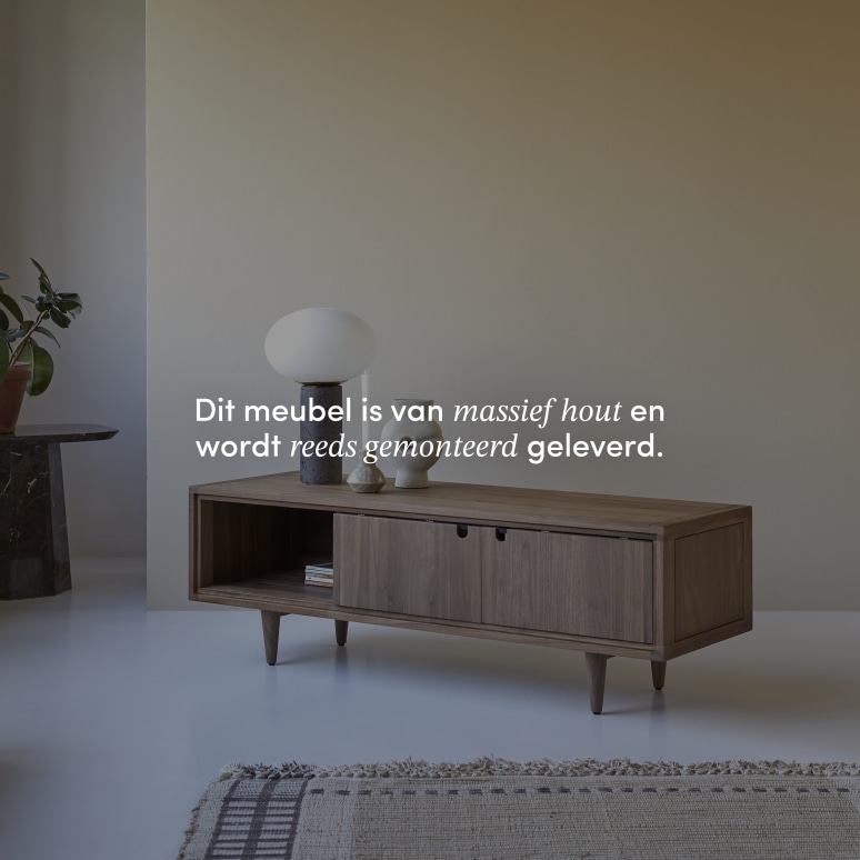 Jonàk - Massief notenhouten tv-meubel 140 cm