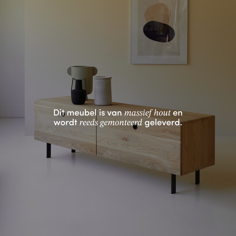 Jeanne - Massief eiken tv-meubel 160 cm