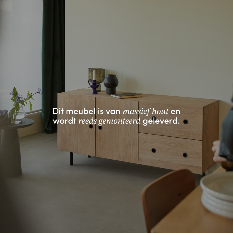 Jeanne - Massief eikenhouten buffet 150 cm