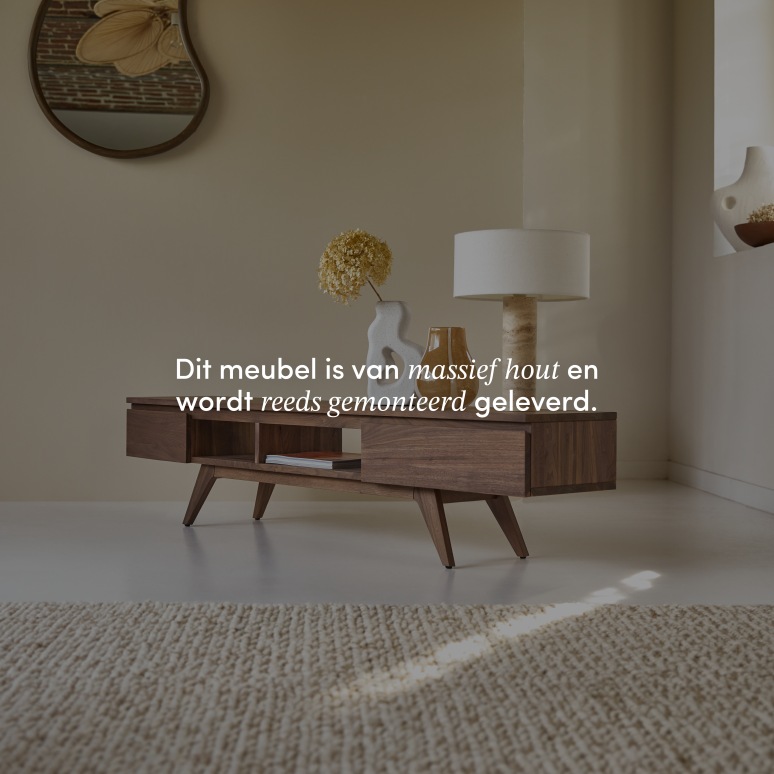 Esmée - Tv-meubel van massief notenhout 180 cm