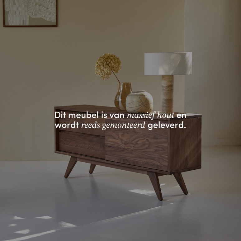 Esmée - Dressoir van massief notenhout 130 cm