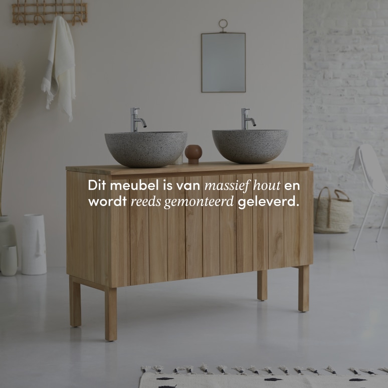 Jill - Massief teakhouten badmeubel 120 cm