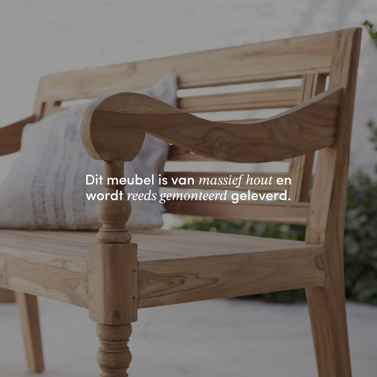 Marceau - Tuinbank van massief teakhout