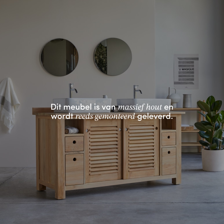 Coline - Massief teakhouten badmeubel 145 cm