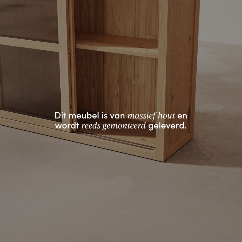 Heidi -  Servieskast in massief eikenhout 110 cm